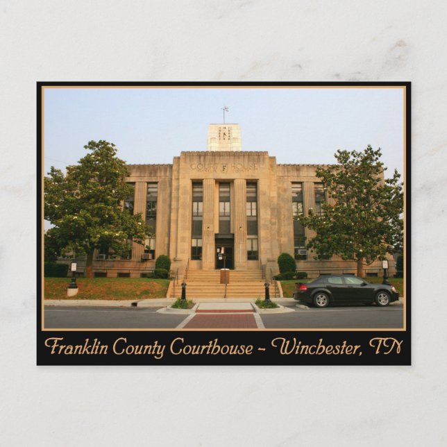 Franklin County Courthouse - Winchester, TN Postcard (Front)