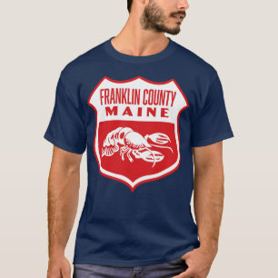 Franklin County Maine Retro Shield White T-Shirt