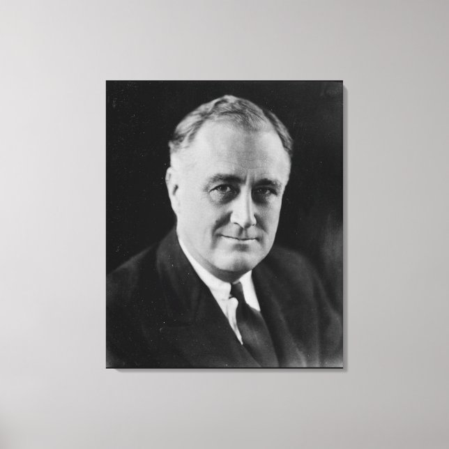 FRANKLIN D. ROOSEVELT 1933 National Archives Photo Canvas Print (Front)
