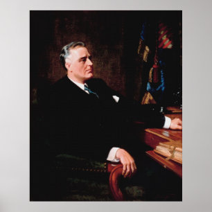FRANKLIN D. ROOSEVELT by Frank O. Salisbury Poster