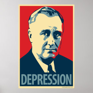 Franklin D. Roosevelt - Depression: OHP Poster