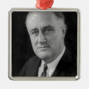 Franklin D Roosevelt Metal Tree Decoration