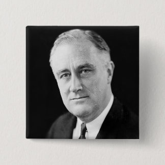 Franklin Delano Roosevelt 15 Cm Square Badge