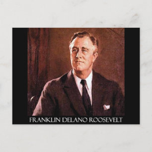 Franklin Delano Roosevelt Customisable Products Postcard