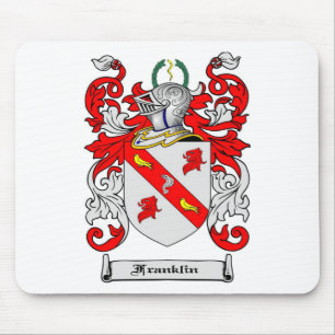 FRANKLIN FAMILY CREST -  FRANKLIN COAT OF ARMS MOUSE MAT