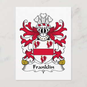 Franklin Family Crest Postcard