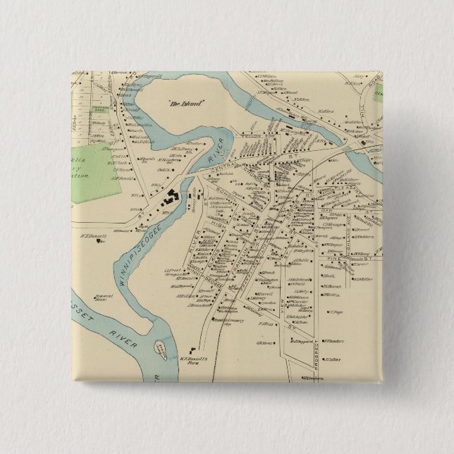 Franklin, Franklin Falls 15 Cm Square Badge (Front)