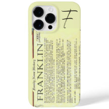 Franklin History Name Iphone Case