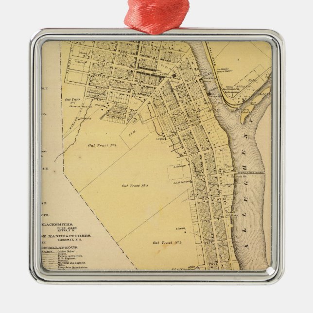 Franklin Metal Tree Decoration (Front)