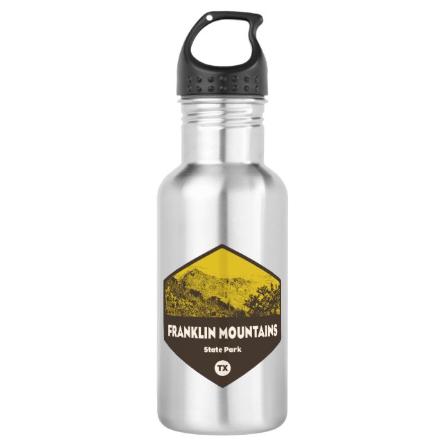 Franklin Mountains State Park El Paso Texas 532 Ml Water Bottle (Front)