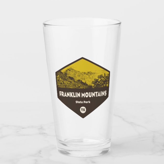 Franklin Mountains State Park El Paso Texas Glass (Front)