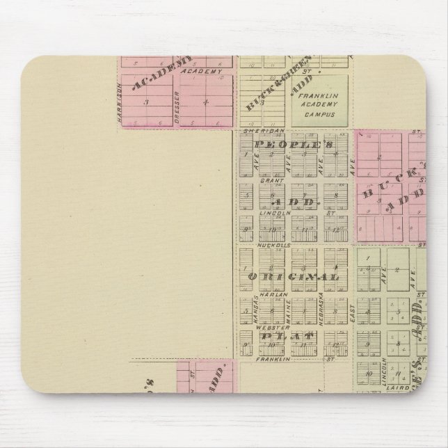 Franklin, Nebraska Mouse Mat (Front)