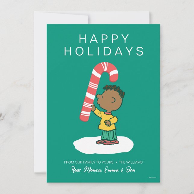 Franklin Peppermint Candy Holiday Card (Front)