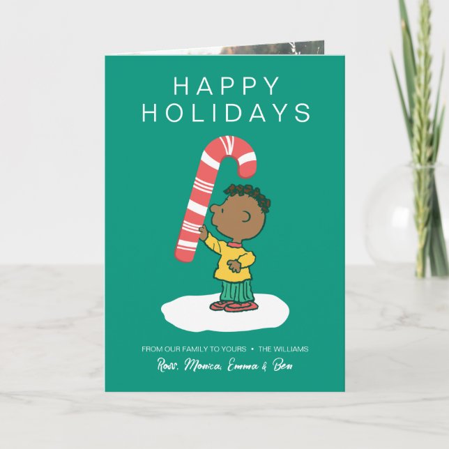 Franklin Peppermint Candy Holiday Card (Front)