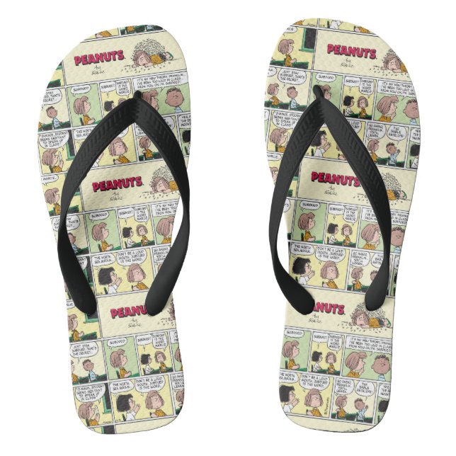 Franklin, Peppermint Patty & Marcie | Math Class Flip Flops (Footbed)