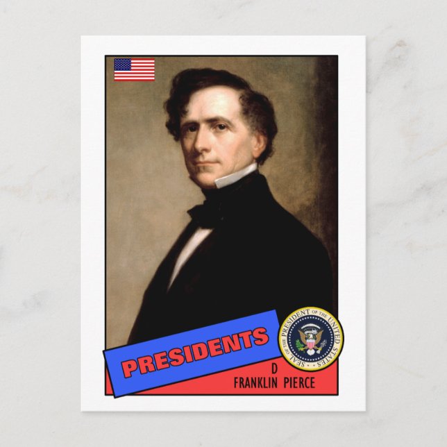 Franklin Pierce Baseball Card (Front)