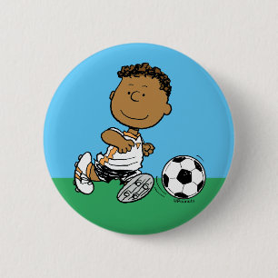 Franklin Playing Soccer 6 Cm Round Badge