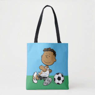 Franklin Playing Soccer Tote Bag