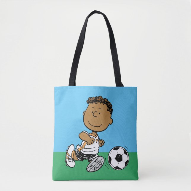 Franklin Playing Soccer Tote Bag (Front)