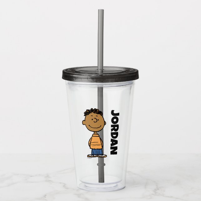 Franklin Smiling | Add Your Name Acrylic Tumbler (Front)