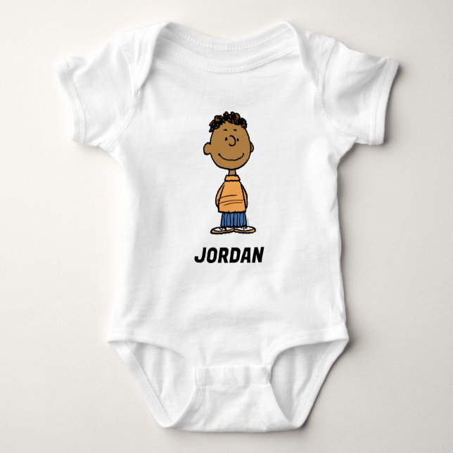 Franklin Smiling | Add Your Name Baby Bodysuit (Front)