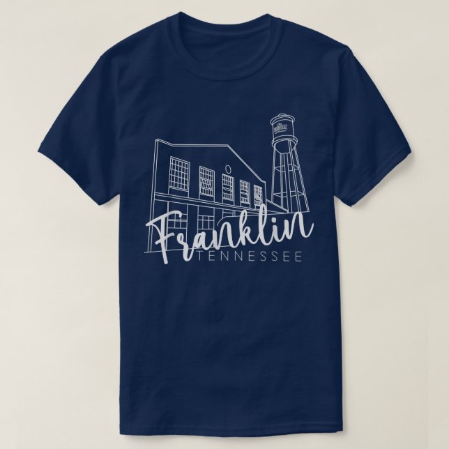 Franklin Tennessee Landmark Historic Southern Smal T-Shirt (Design Front)