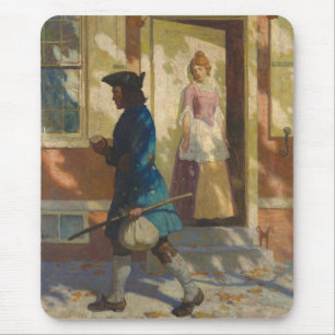 Franklin's Arrival in Philadelphia by N. C. Wyeth Mouse Mat
