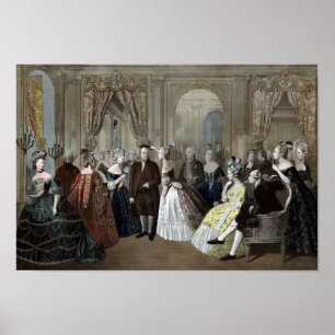 Franklin's Reception At The Court Of France Poster