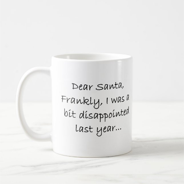 frankly santa coffee mug (Left)