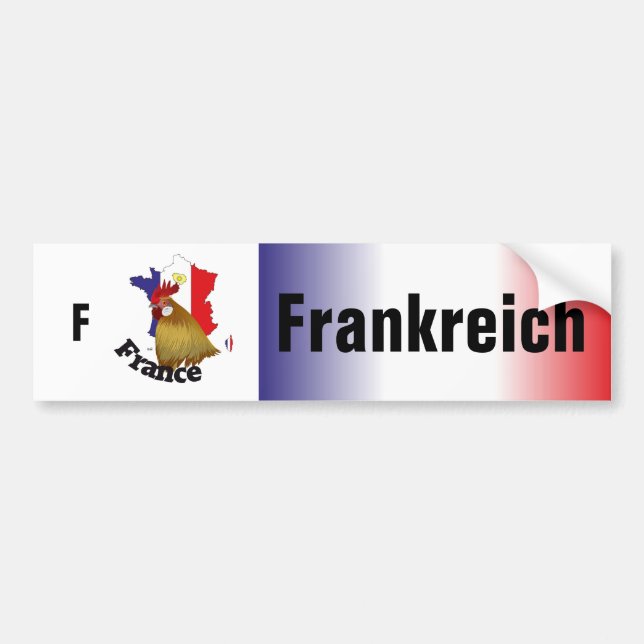 Frankreich - France Autoaufkleber Bumper Sticker (Front)