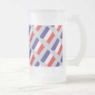 Frankreich France Francia Tasse Frosted Glass Beer Mug