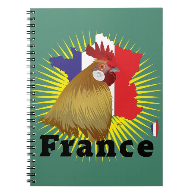 Frankreich - France Notizheft Notebook (Front)