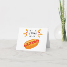 Franks a Lot - Pun Thank You Card