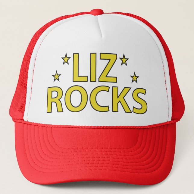 Frank's "Liz Rocks" Hat (Front)
