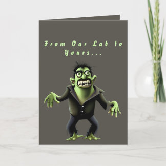 Frank's Silly Monster - Funny Frankenstein Monster Holiday Card