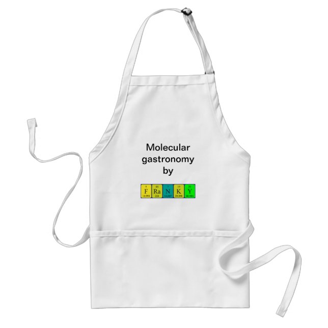 Franky periodic table name apron (Front)