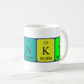 Franky periodic table name mug (Front Right)