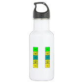 Franky periodic table name water bottle (Back)