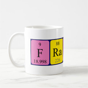 Franni periodic table name mug
