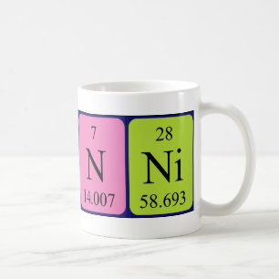 Franni periodic table name mug