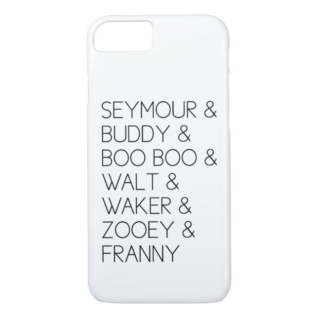 Franny Zooey Glass Family iPhone 7 case (Back)