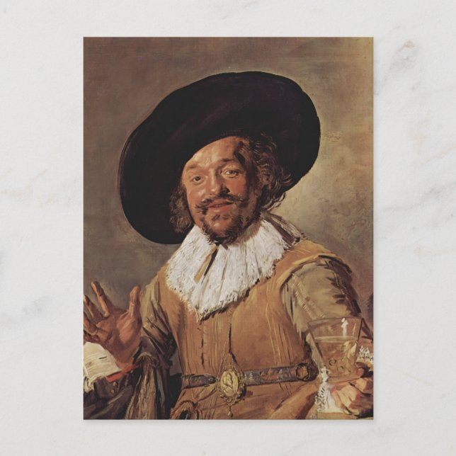 Frans Hals- The Merry Drinker Postcard (Front)