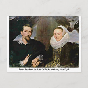 Frans Snyders And His Wife By Anthony Van Dyck Postcard