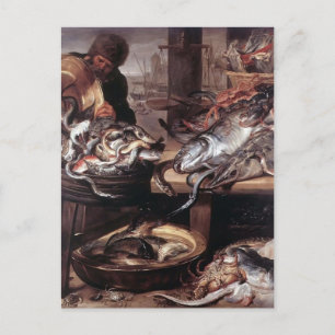 Frans Snyders- The Fishmonger Postcard