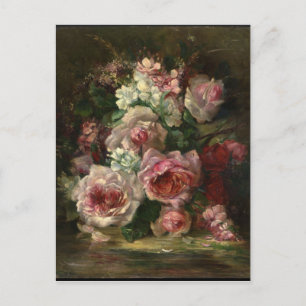Frans Verhas Vintage Bouquet of Roses Postcard