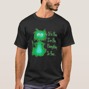 Frantic Cat Everything Is Fine T-Shirt