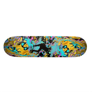 frantic neon skateboard