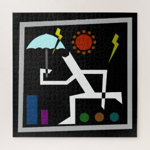 Frantic Shelter Abstract Jigsaw Puzzle