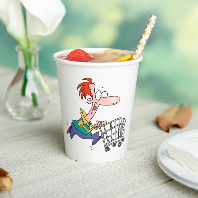 Frantic Shopper Paper Cups (Creator Uploaded)