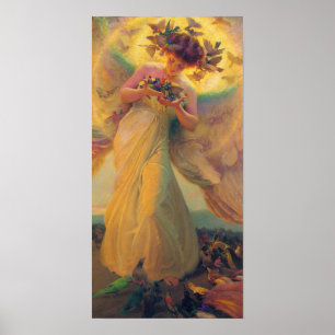 Franz Dvorak Angel of Birds CC0431 Poster